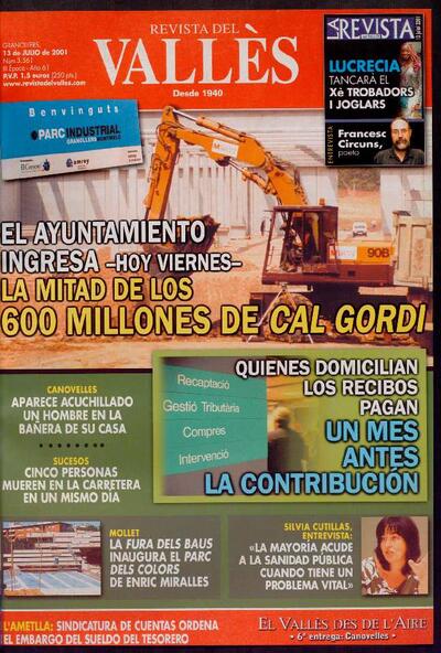 Revista del Vallès, 13/7/2001 [Ejemplar]