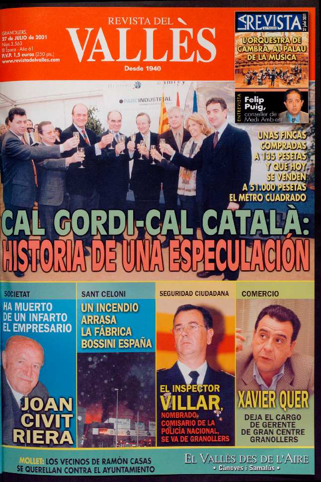 Revista del Vallès, 27/7/2001 [Ejemplar]