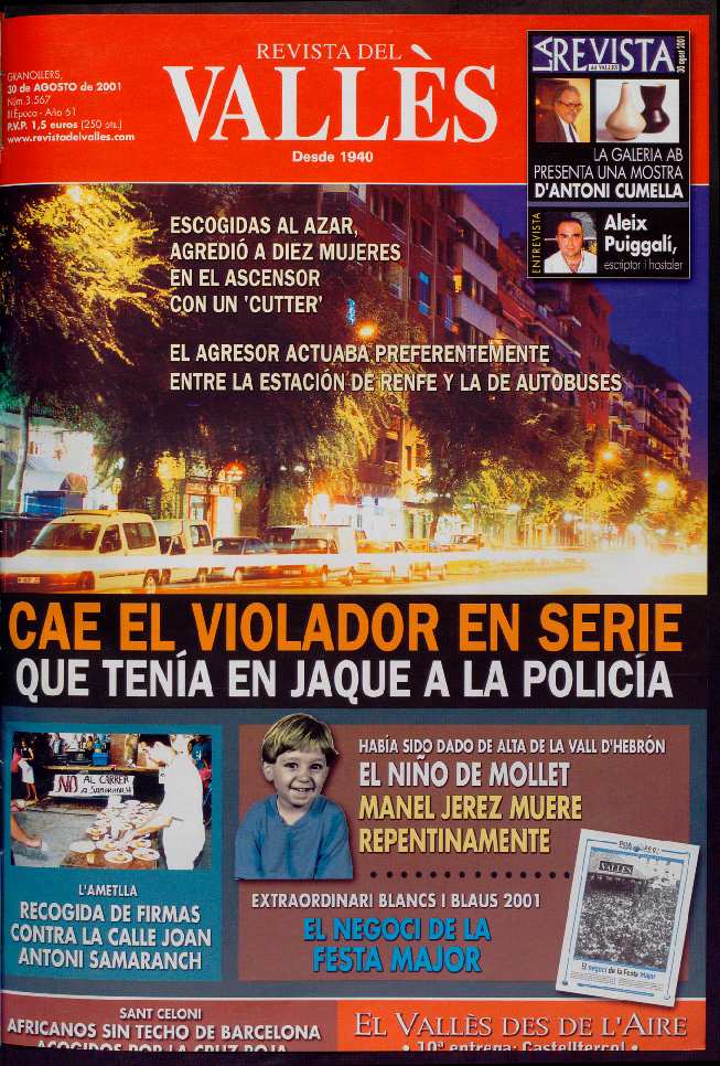 Revista del Vallès, 30/8/2001 [Ejemplar]