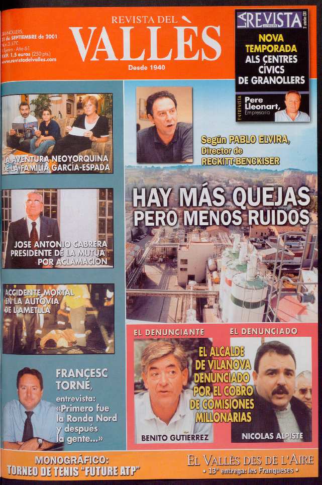 Revista del Vallès, 21/9/2001 [Ejemplar]