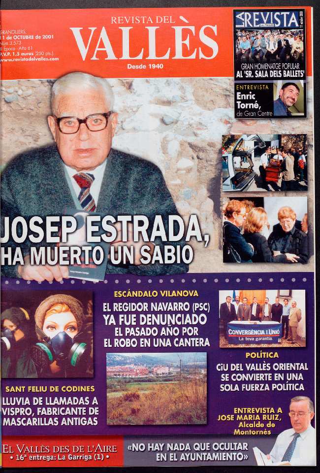 Revista del Vallès, 11/10/2001 [Issue]
