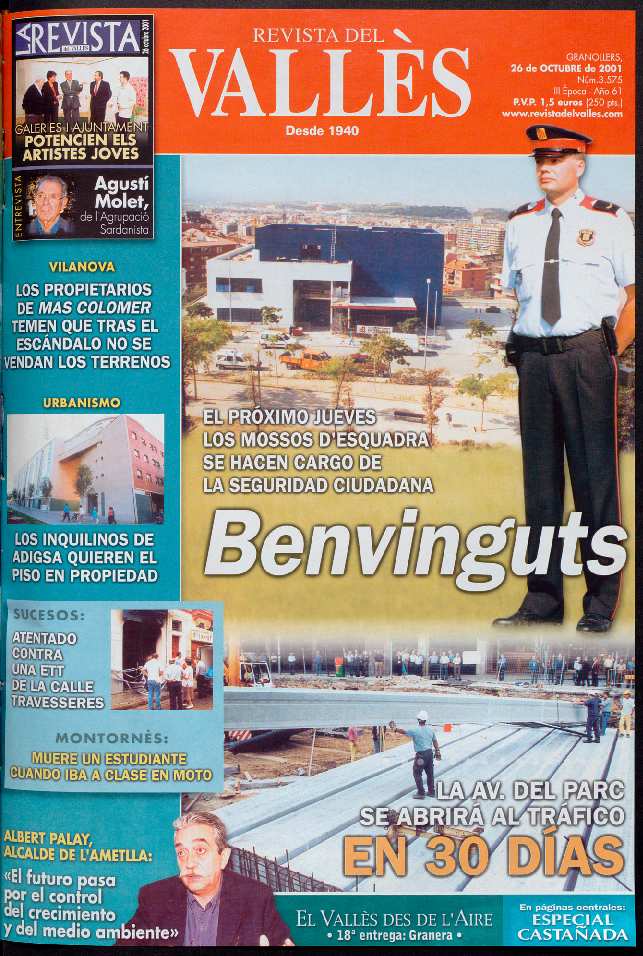 Revista del Vallès, 26/10/2001 [Ejemplar]