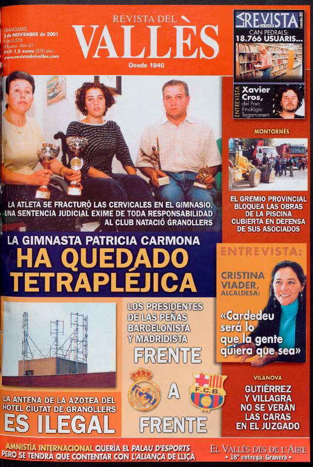 Revista del Vallès, 2/11/2001 [Ejemplar]