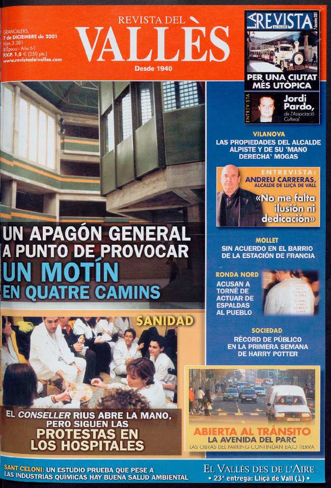 Revista del Vallès, 7/12/2001 [Ejemplar]