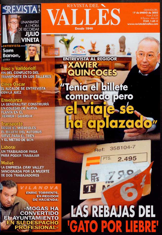 Revista del Vallès, 17/1/2003 [Issue]