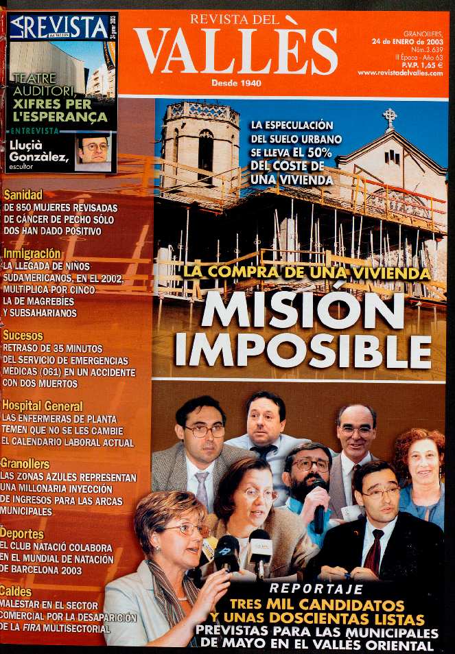 Revista del Vallès, 29/1/2003 [Issue]