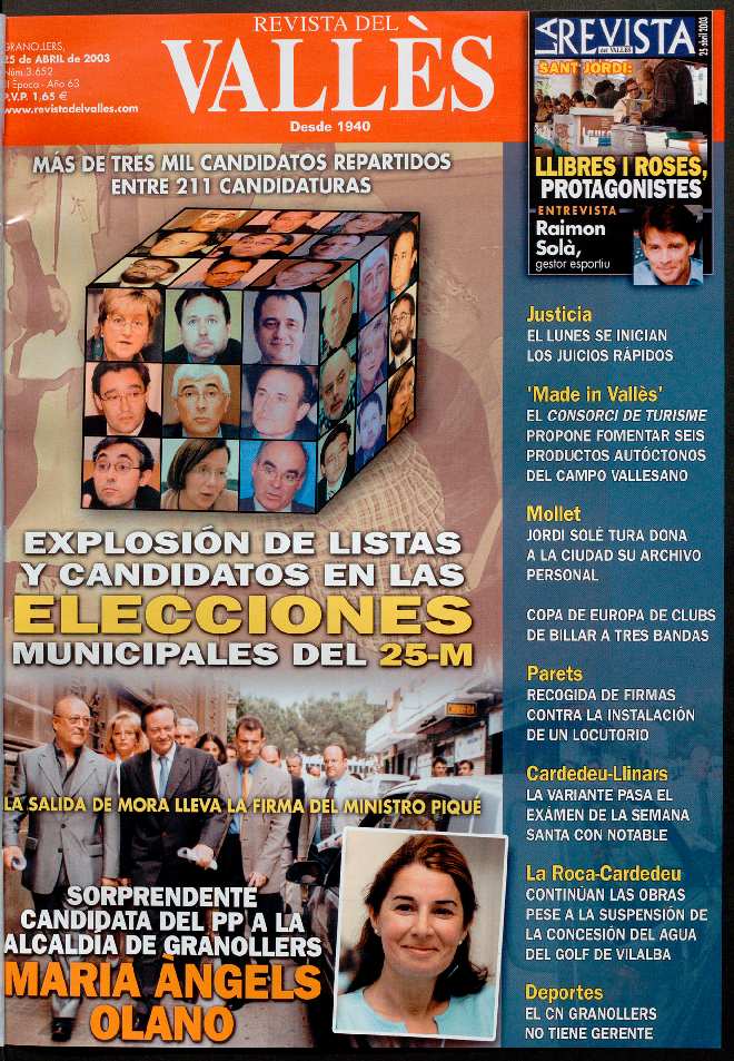 Revista del Vallès, 25/4/2003 [Issue]
