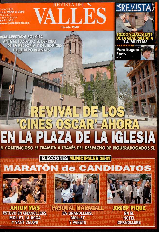 Revista del Vallès, 16/5/2003 [Ejemplar]