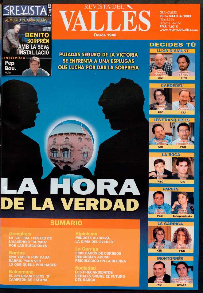 Revista del Vallès, 23/5/2003 [Ejemplar]