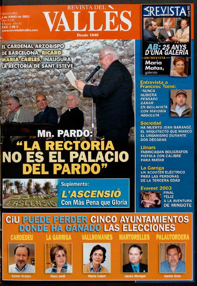 Revista del Vallès, 6/6/2003 [Issue]