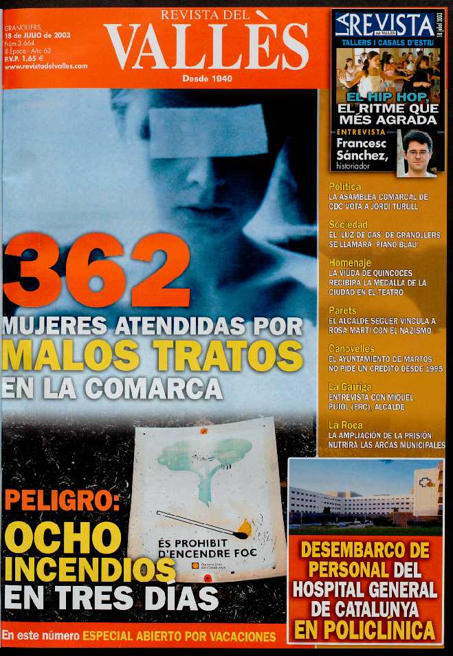 Revista del Vallès, 18/7/2003 [Issue]