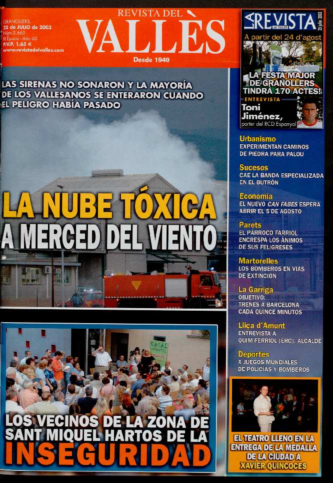 Revista del Vallès, 25/7/2003 [Ejemplar]