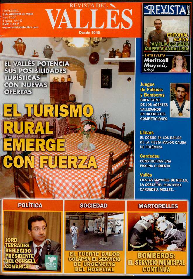 Revista del Vallès, 8/8/2003 [Ejemplar]