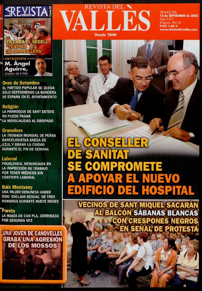 Revista del Vallès, 12/9/2003 [Ejemplar]