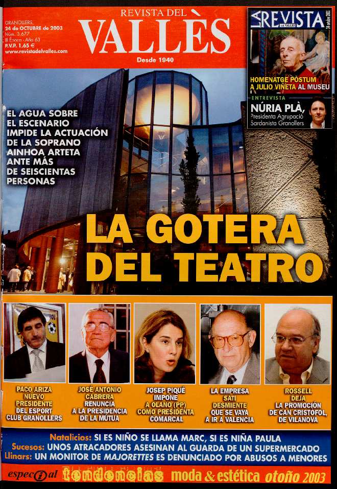Revista del Vallès, 24/10/2003 [Issue]