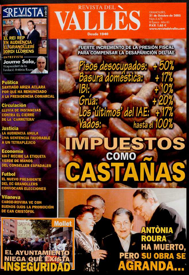 Revista del Vallès, 31/10/2003 [Ejemplar]