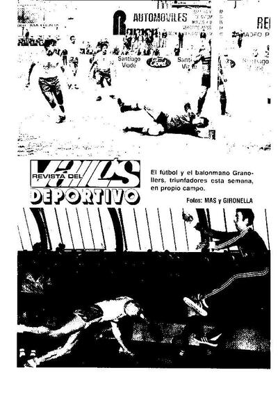 Revista del Vallès, 27/9/1977, Revista del Vallés Deportivo [Exemplar]