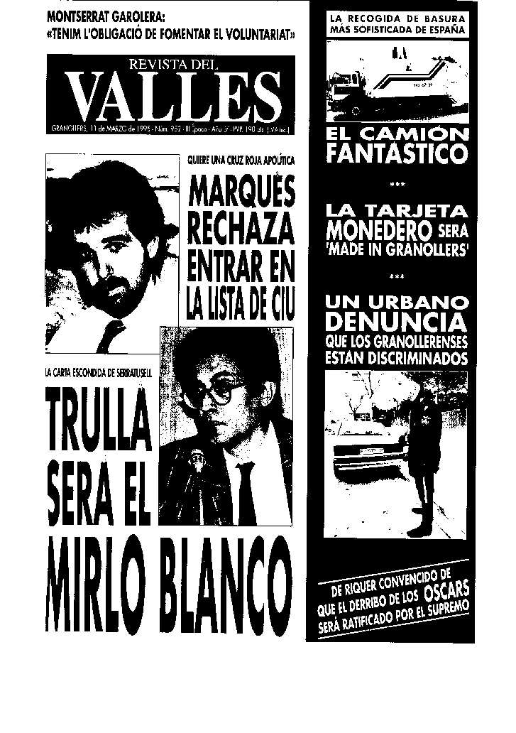 Revista del Vallès, 11/3/1995 [Exemplar]