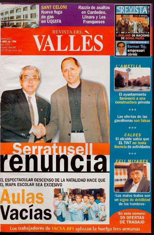 Revista del Vallès, 3/4/1998 [Issue]