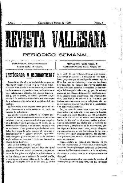 Revista Vallesana, 2/5/1920 [Issue]