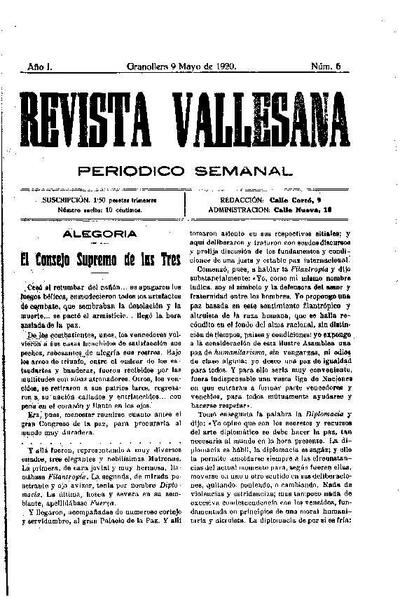 Revista Vallesana, 9/5/1920 [Issue]