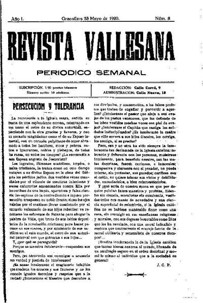 Revista Vallesana, 23/5/1920 [Issue]