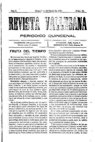 Revista Vallesana, 13/3/1921 [Issue]