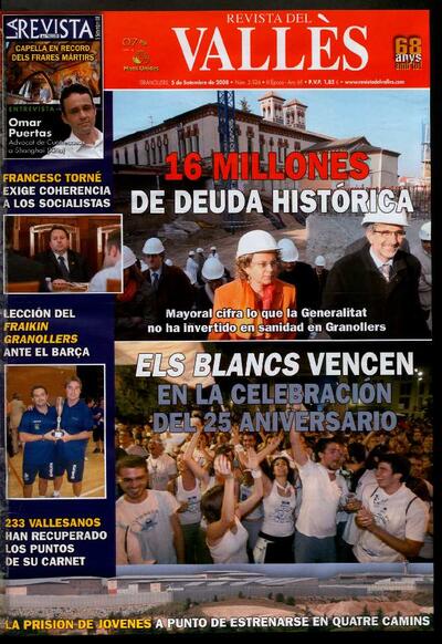 Revista del Vallès, 5/9/2008 [Issue]