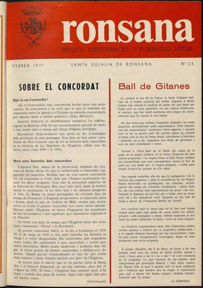 Ronçana, 1/2/1971 [Issue]