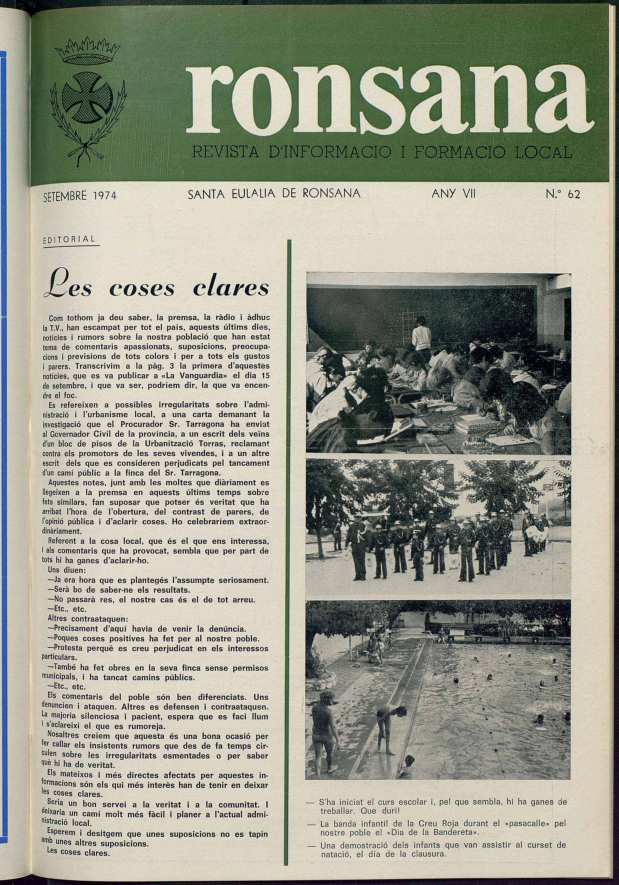 Ronçana, 1/9/1974 [Issue]