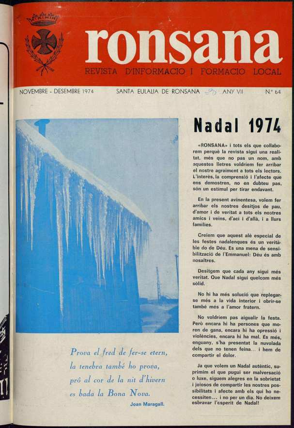 Ronçana, 1/11/1974 [Issue]