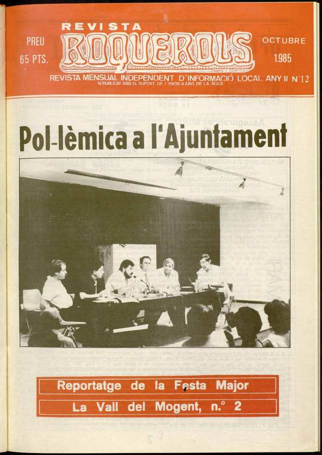 Roquerols, 1/10/1985 [Ejemplar]