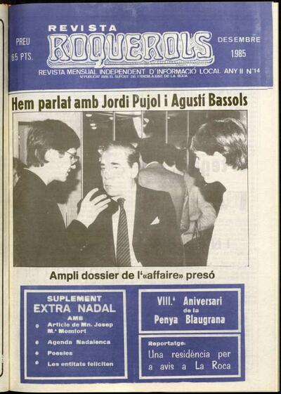 Roquerols, 1/12/1985 [Ejemplar]
