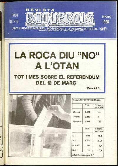 Roquerols, 1/3/1986 [Ejemplar]