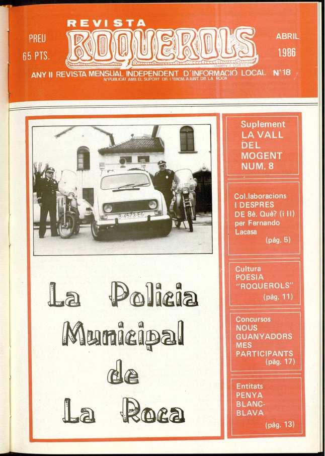 Roquerols, 1/4/1986 [Ejemplar]