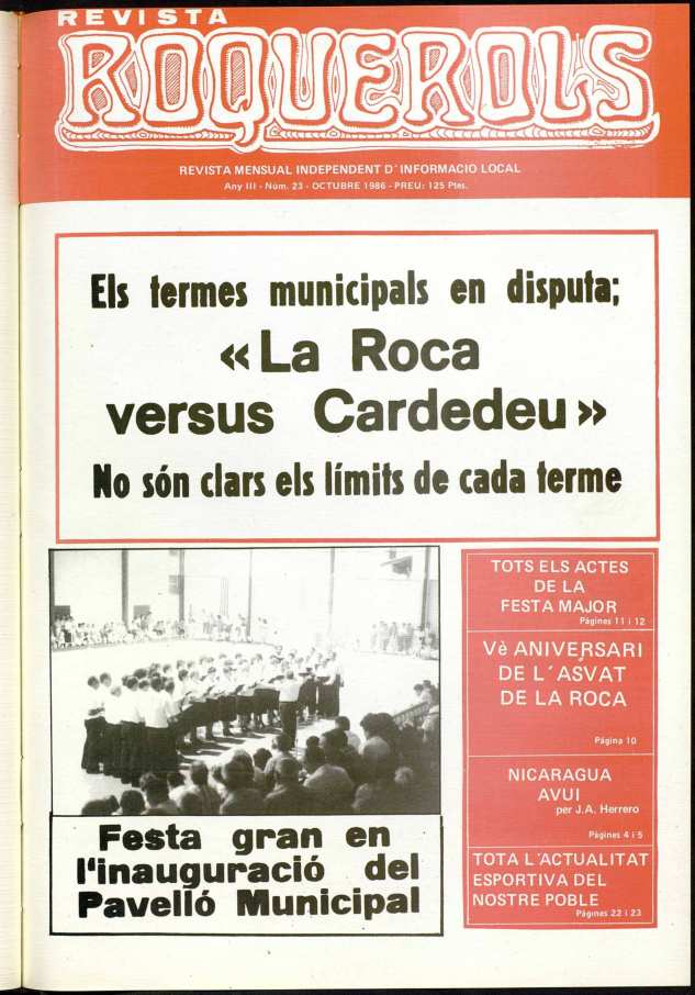 Roquerols, 1/10/1986 [Ejemplar]