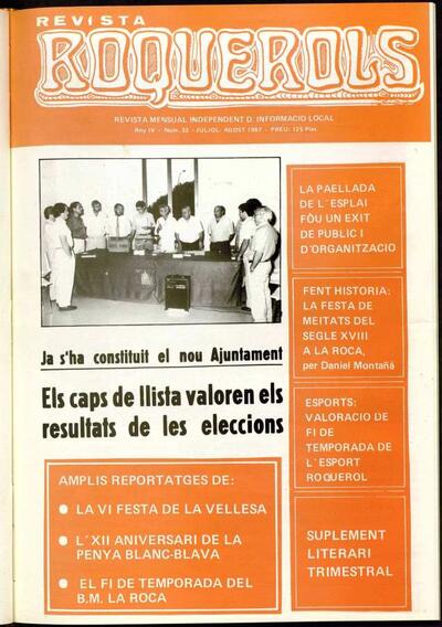 Roquerols, 1/8/1987 [Ejemplar]