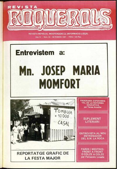 Roquerols, 1/9/1987 [Issue]
