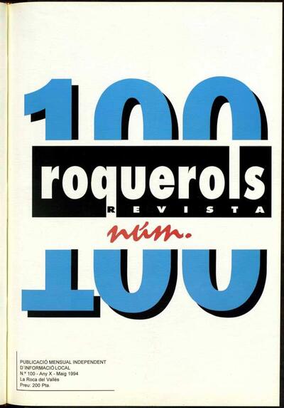 Roquerols, 1/5/1994 [Ejemplar]