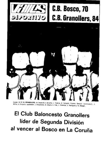 Vallés, 30/11/1976, Vallés Deportivo [Ejemplar]