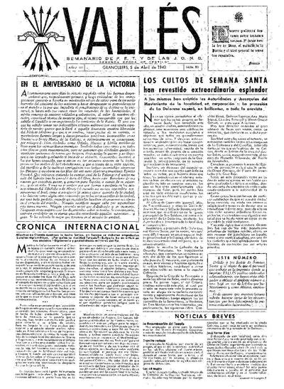 Vallés, 5/4/1942 [Issue]