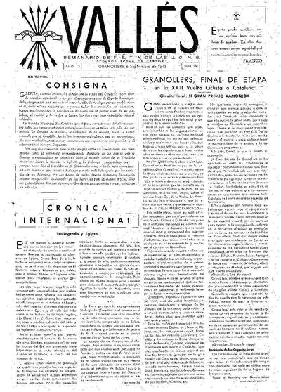 Vallés, 6/9/1942 [Ejemplar]