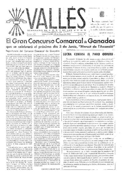 Vallés, 23/5/1943 [Ejemplar]