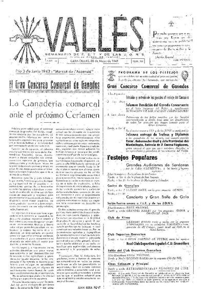 Vallés, 30/5/1943 [Ejemplar]