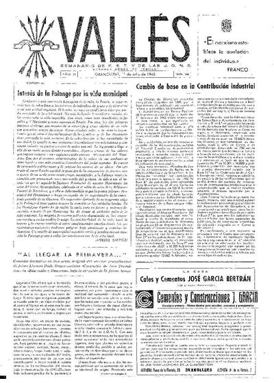 Vallés, 11/7/1943 [Ejemplar]
