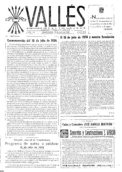 Vallés, 18/7/1943 [Ejemplar]