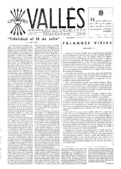 Vallés, 25/7/1943 [Ejemplar]