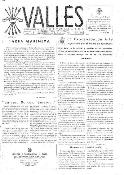 Vallés, 5/9/1943 [Ejemplar]