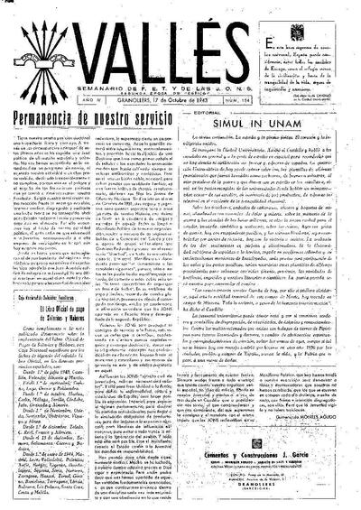Vallés, 17/10/1943 [Ejemplar]