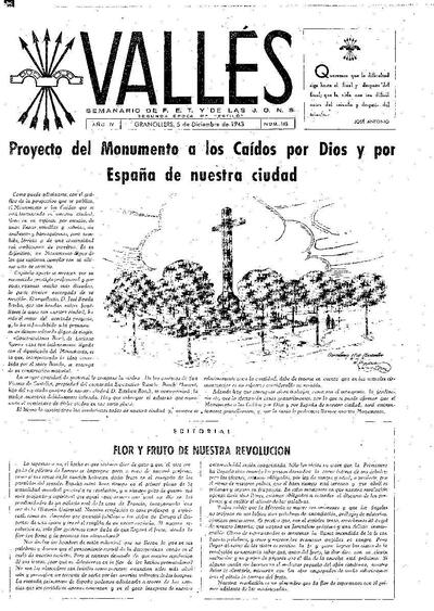 Vallés, 5/12/1943 [Ejemplar]